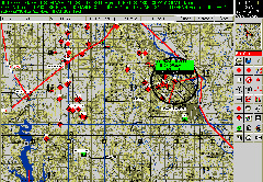 Screenshot of Decisive Action with control panel